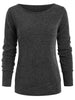 Round Neck Sweatshirt with Tartan Neck Gaiter