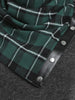 Round Neck Sweatshirt with Tartan Neck Gaiter