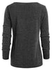 Round Neck Sweatshirt with Tartan Neck Gaiter