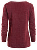 Round Neck Sweatshirt with Tartan Neck Gaiter