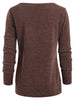 Round Neck Sweatshirt with Tartan Neck Gaiter