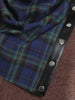 Round Neck Sweatshirt with Tartan Neck Gaiter