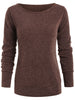 Round Neck Sweatshirt with Tartan Neck Gaiter