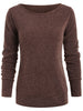 Round Neck Sweatshirt with Tartan Neck Gaiter