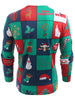 Christmas Elements Blazer Print Long Sleeve T-shirt