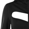 Lace Up Gothic Zipper Hoodie