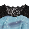 Round Collar Short Sleeve Spliced Lace Christmas Print A-line Women Dress