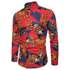 Fanshaped Printed Long Sleeve Shirt