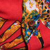 Fanshaped Printed Long Sleeve Shirt