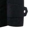 Stand Collar Flap Pockets Zip Up Coat
