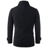 Stand Collar Flap Pockets Zip Up Coat