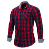 Checked Print Long Sleeve Casual Shirt