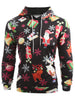 Christmas Elements Print Pullover Hoodie