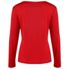 Long Sleeve Lace Up Front Rose T-shirt