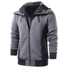 Color Blocking Zip Up Faux Twinset Hoodie