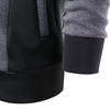 Color Blocking Zip Up Faux Twinset Hoodie