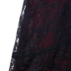 High Rise Lace Panel Handkerchief Skirt