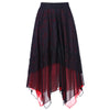 High Rise Lace Panel Handkerchief Skirt