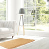 Soft Fluffy Area Rug Anti-Skid Shaggy Comfortable Modern Square Rug High Pile Carpet Floor Mat for Home Living Room Bedroom Sofa Couch, 50 x 80 cm, Camel
