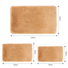 Soft Fluffy Area Rug Anti-Skid Shaggy Comfortable Modern Square Rug High Pile Carpet Floor Mat for Home Living Room Bedroom Sofa Couch, 50 x 80 cm, Camel