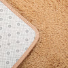 Soft Fluffy Area Rug Anti-Skid Shaggy Comfortable Modern Square Rug High Pile Carpet Floor Mat for Home Living Room Bedroom Sofa Couch, 50 x 80 cm, Camel
