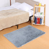 Soft Fluffy Area Rug Anti-Skid Shaggy Comfortable Modern Square Rug High Pile Carpet Floor Mat for Home Living Room Bedroom Sofa Couch, 80 x 120 cm, Grey