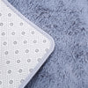 Soft Fluffy Area Rug Anti-Skid Shaggy Comfortable Modern Square Rug High Pile Carpet Floor Mat for Home Living Room Bedroom Sofa Couch, 80 x 120 cm, Grey