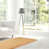 Soft Fluffy Area Rug Anti-Skid Shaggy Comfortable Modern Square Rug High Pile Carpet Floor Mat for Home Living Room Bedroom Sofa Couch, 80 x 120 cm, Grey