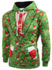 3D Christmas Elements Blazer Printed Hoodie