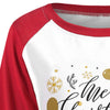 Christmas Graphic Print Baseball T-shirt