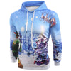 Snowfield Christmas Tree Kangaroo Pocket Hoodie