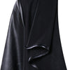 Open Front PU Leather Panel Jacket