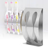Free Punching Paste Wall Hanging Stainless Steel Toothbrush Holder