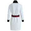 Funnel Neck Christmas Snowman Sweatshirt Dress