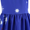 Round Collar Lace Stitching Short Sleeve Christmas A-line Women Vintage Dress