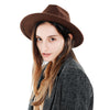 Streetwear Solid Color Women Jazz Cap Outdoor Casual Top Hat