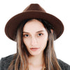 Streetwear Solid Color Women Jazz Cap Outdoor Casual Top Hat