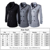 Fashion Men\'s Wool Coat Winter Trench Dust Coat Wind Outwear Overcoat Long Jacket