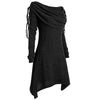 Women Dress Sexy Drawstring Off Shoulder Casual Style Plus Size Dresses