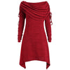 Women Dress Sexy Drawstring Off Shoulder Casual Style Plus Size Dresses