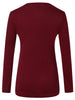 Cowl Neck Button Detail T-shirt