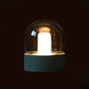 XYD - 25 USB Rechargeable Glass Nigh Light Candle Shape Antique Lamp