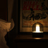 XYD - 25 USB Rechargeable Glass Nigh Light Candle Shape Antique Lamp