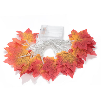 10 LEDs / 20 LEDs Christmas Decoration Maple Leaf String Light