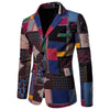 Split Back Colorful Printed Blazer