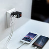 Universal Dual USB EU Plug Travel Power Adapter with LCD Display