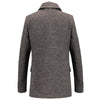 Men's Woolen Casual Windbreaker Coat with Scarf