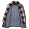 Men's Woolen Casual Windbreaker Coat with Scarf