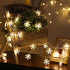 20 LEDs Christmas Snowflake String Light