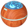Light Shadow Wood Grain Aromatherapy Machine Atmosphere Night Light Star Projector Humidifier